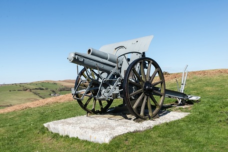 German field gun on Twyn y Garth - View 2