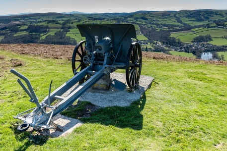 German field gun on Twyn y Garth - View 4